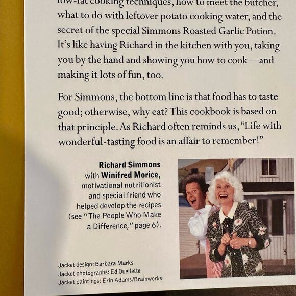 Awesome Richard Simmons Hardback Cookbook - Picture 3 of 7